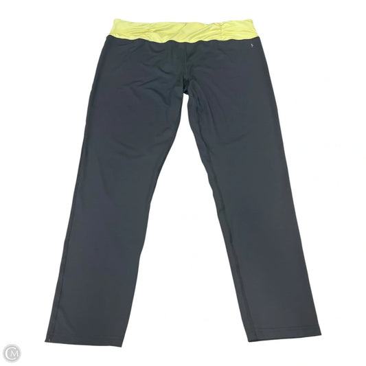 Athletic Pants By Danskin In Green & Grey, Size: Xxl
