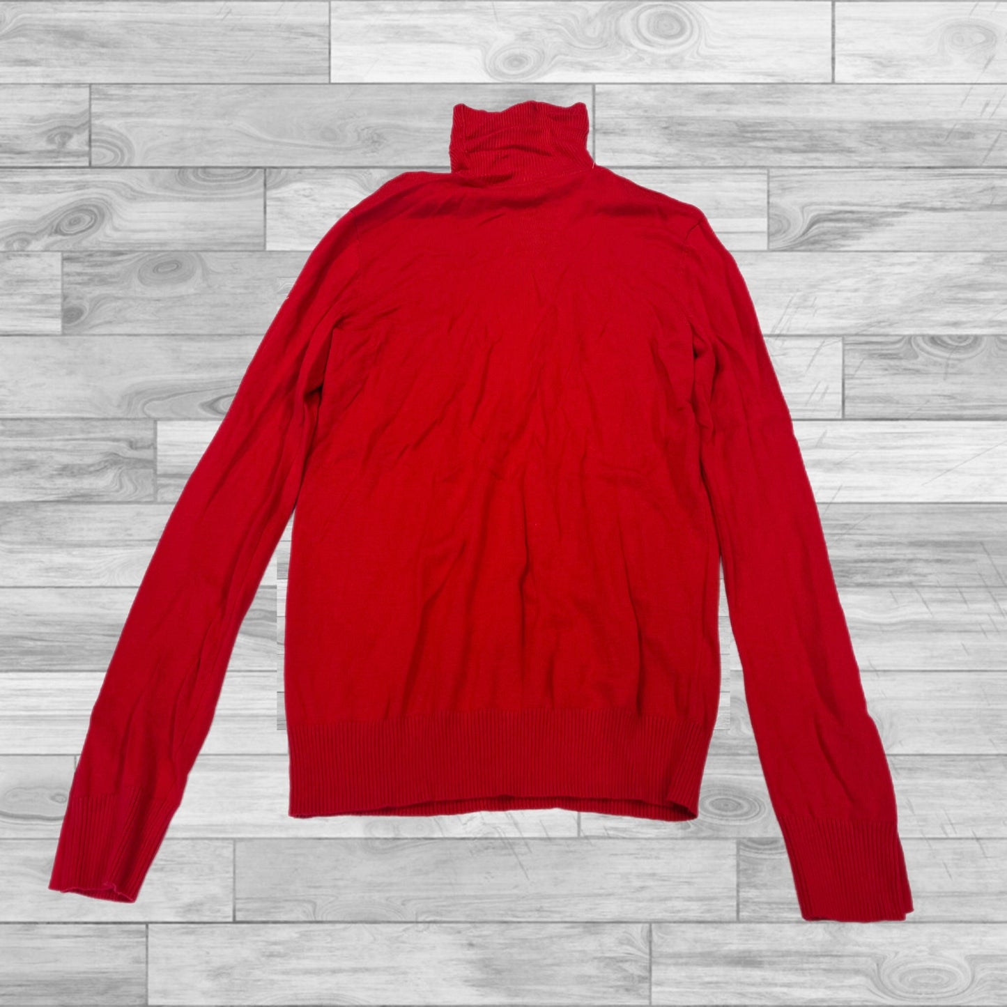 Top Long Sleeve By Calvin Klein In Red, Size: Xs