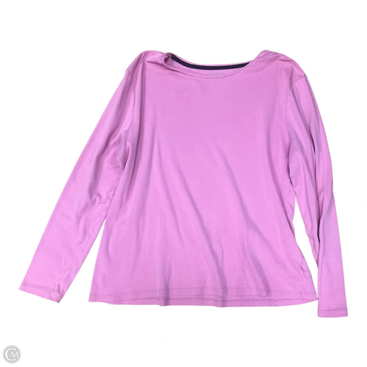 Top Long Sleeve By Talbots In Pink, Size: Xl