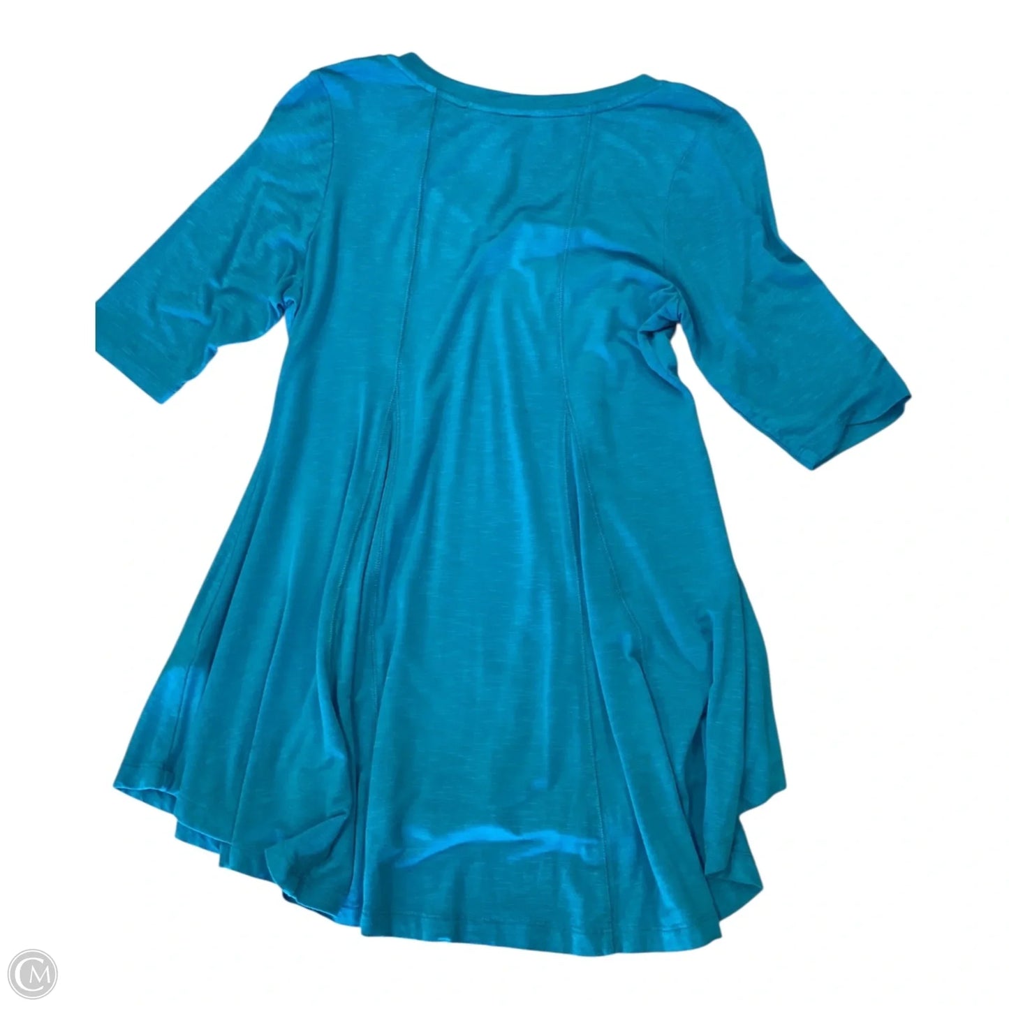 Top Short Sleeve By Soft Surroundings In Aqua, Size: Xs petites