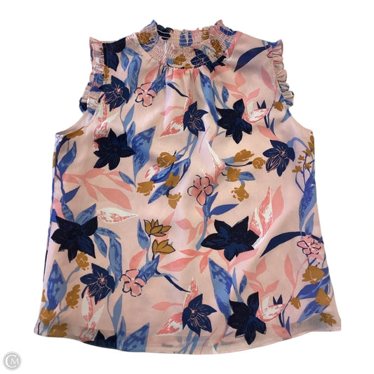 Top Sleeveless By J. Crew In Floral Print, Size: 6
