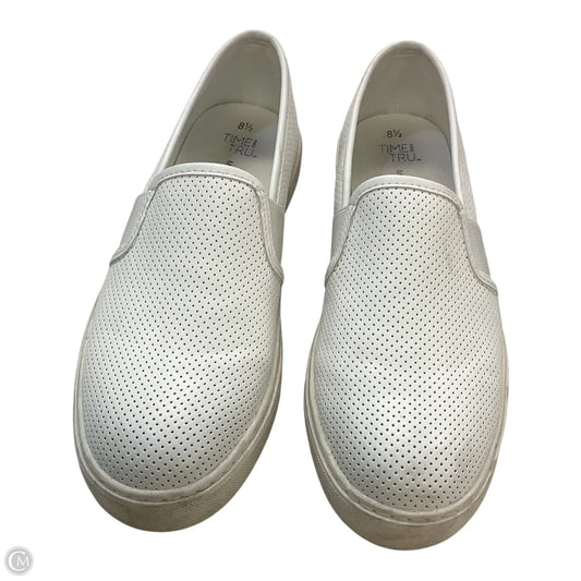 Shoes Sneakers By Time And Tru In White, Size: 8.5