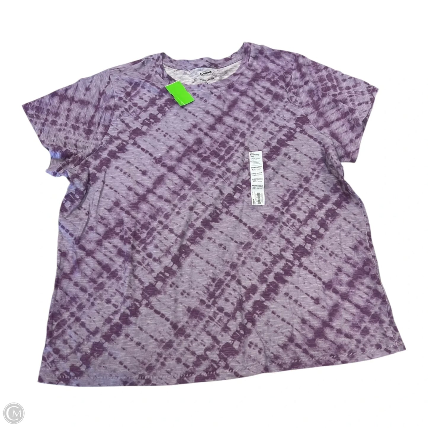 Top Short Sleeve By Sonoma In Purple, Size: Xxl