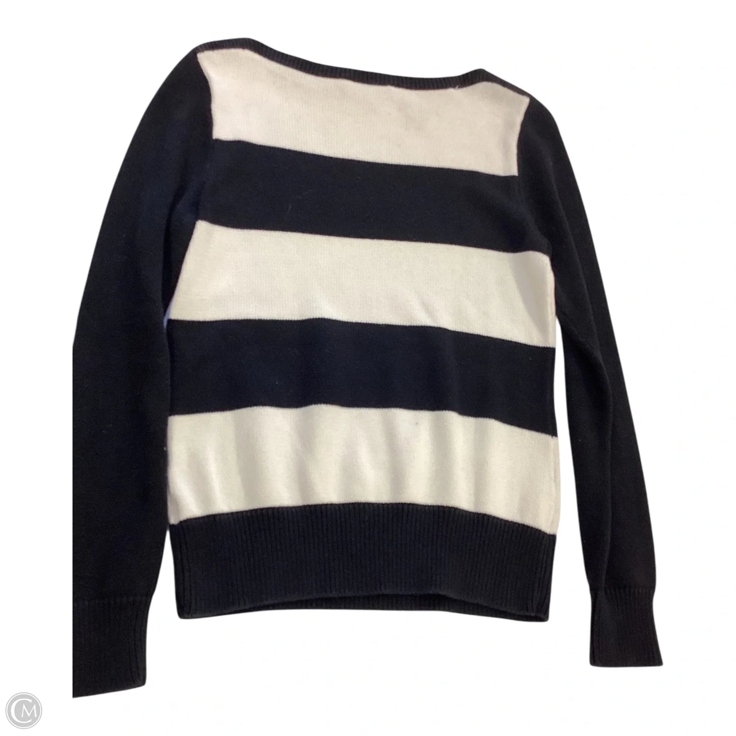 Sweater By Ralph Lauren In Black & White, Size: M