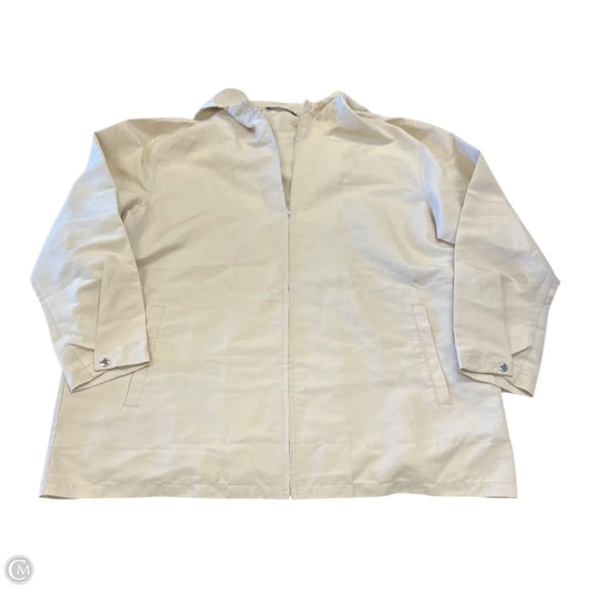 Jacket Windbreaker By Izod In Tan, Size: Xl
