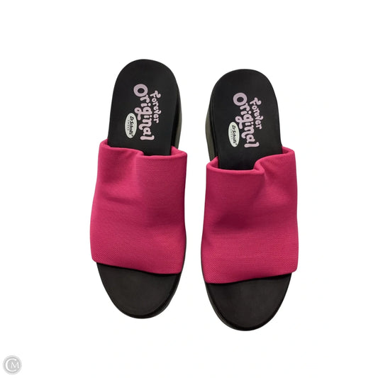 Sandals Heels Block By Dr Scholls In Pink, Size: 8