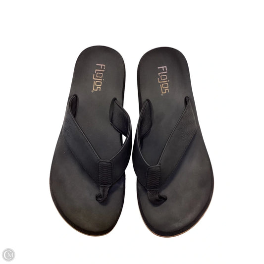 Sandals Flip Flops By Clothes Mentor In Black, Size: 12