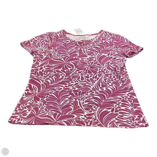 Top Short Sleeve By Charter Club In Purple, Size: Sp