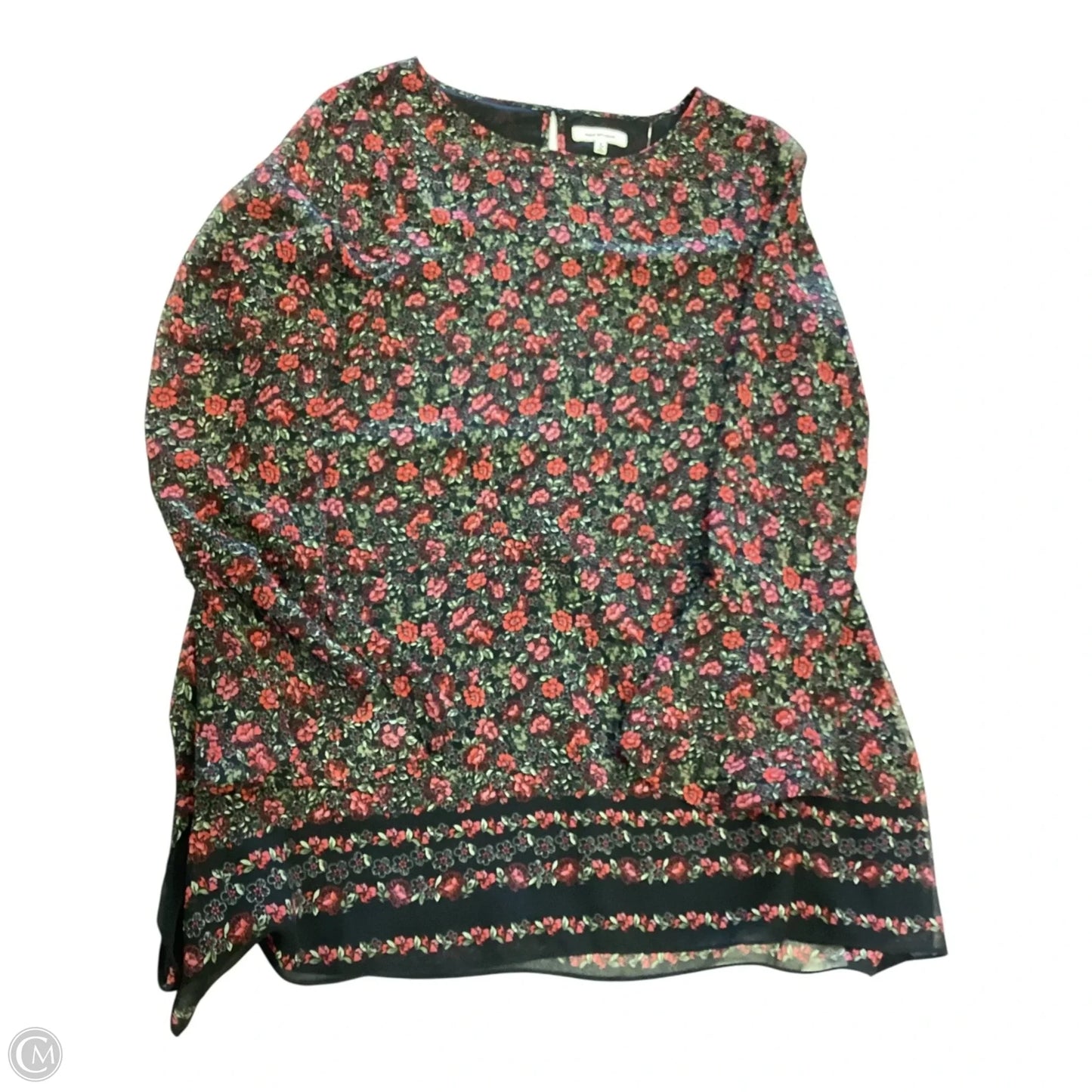 Top Long Sleeve By Max Studio In Floral Print, Size: S