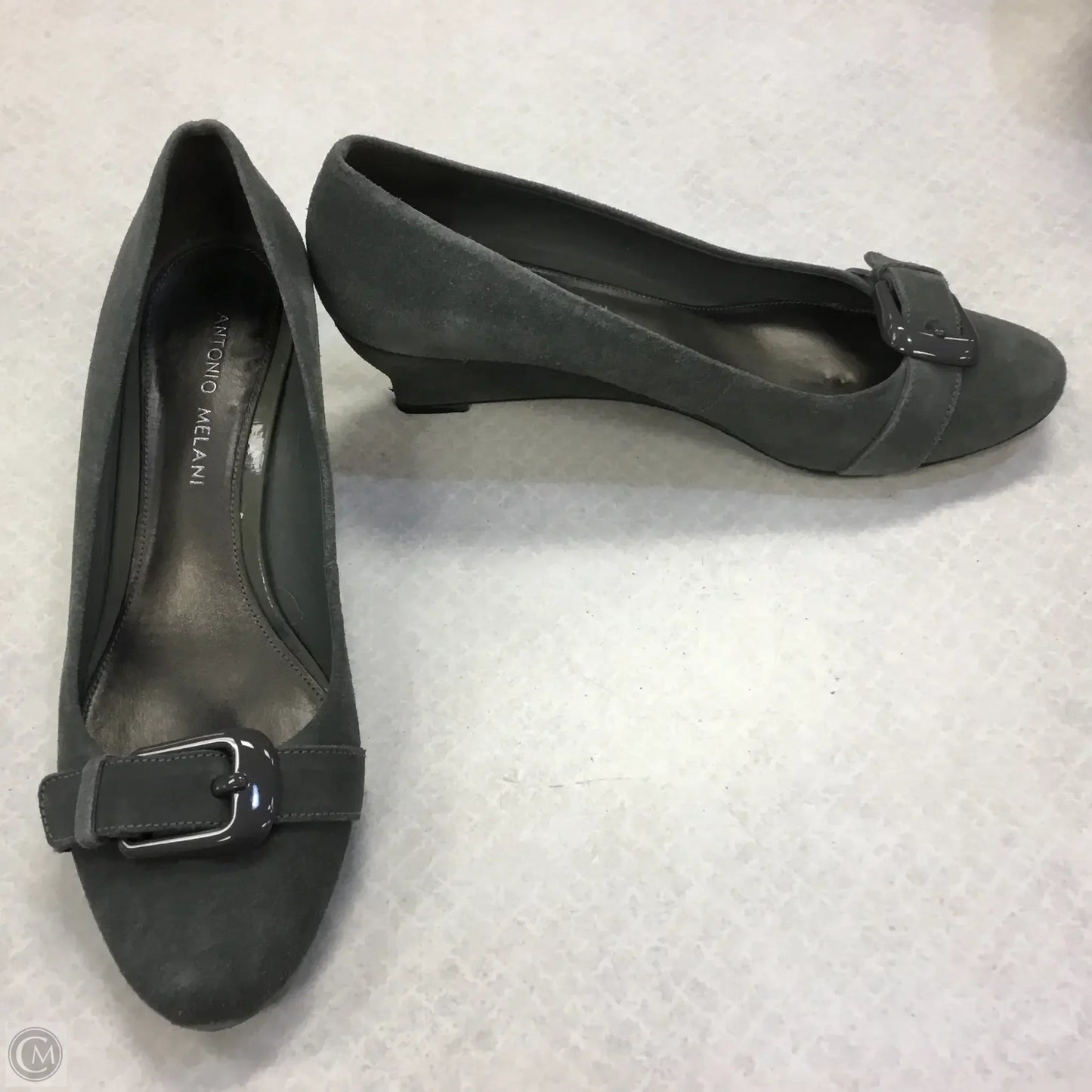 Shoes Heels Wedge By Antonio Melani In Grey, Size: 8.5