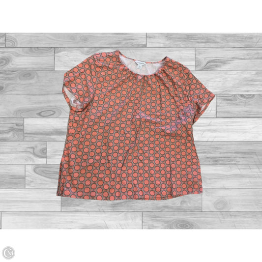 Top Short Sleeve By Liz Claiborne In Orange, Size: Xxl