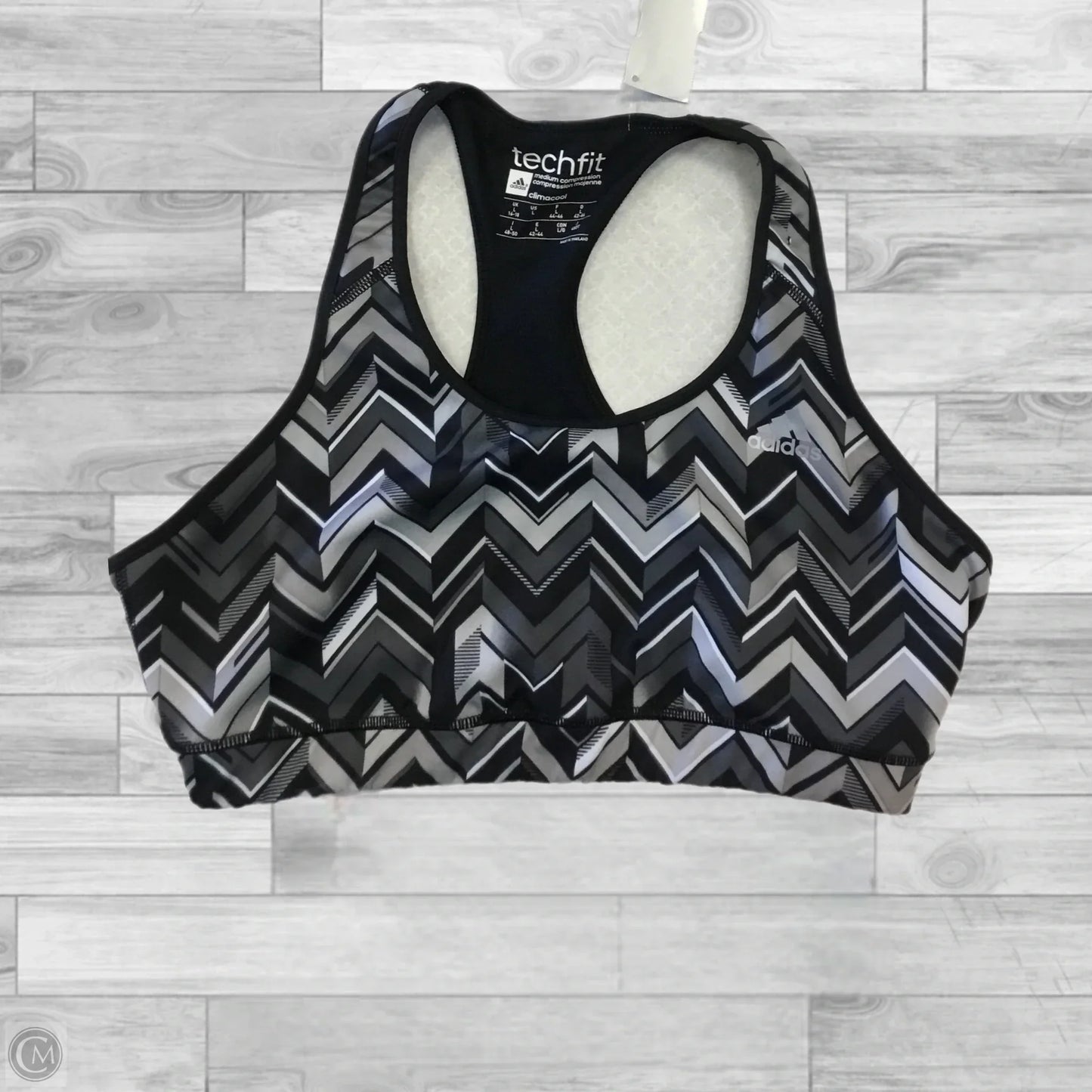 Athletic Bra By Adidas In Black, Size: L