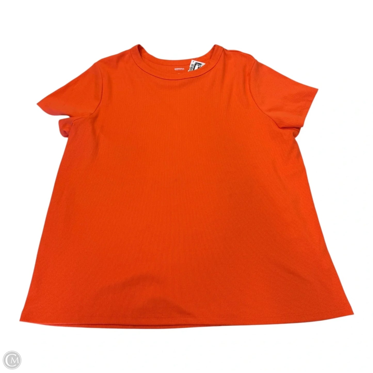 Top Short Sleeve By Sonoma In Orange, Size: 3x