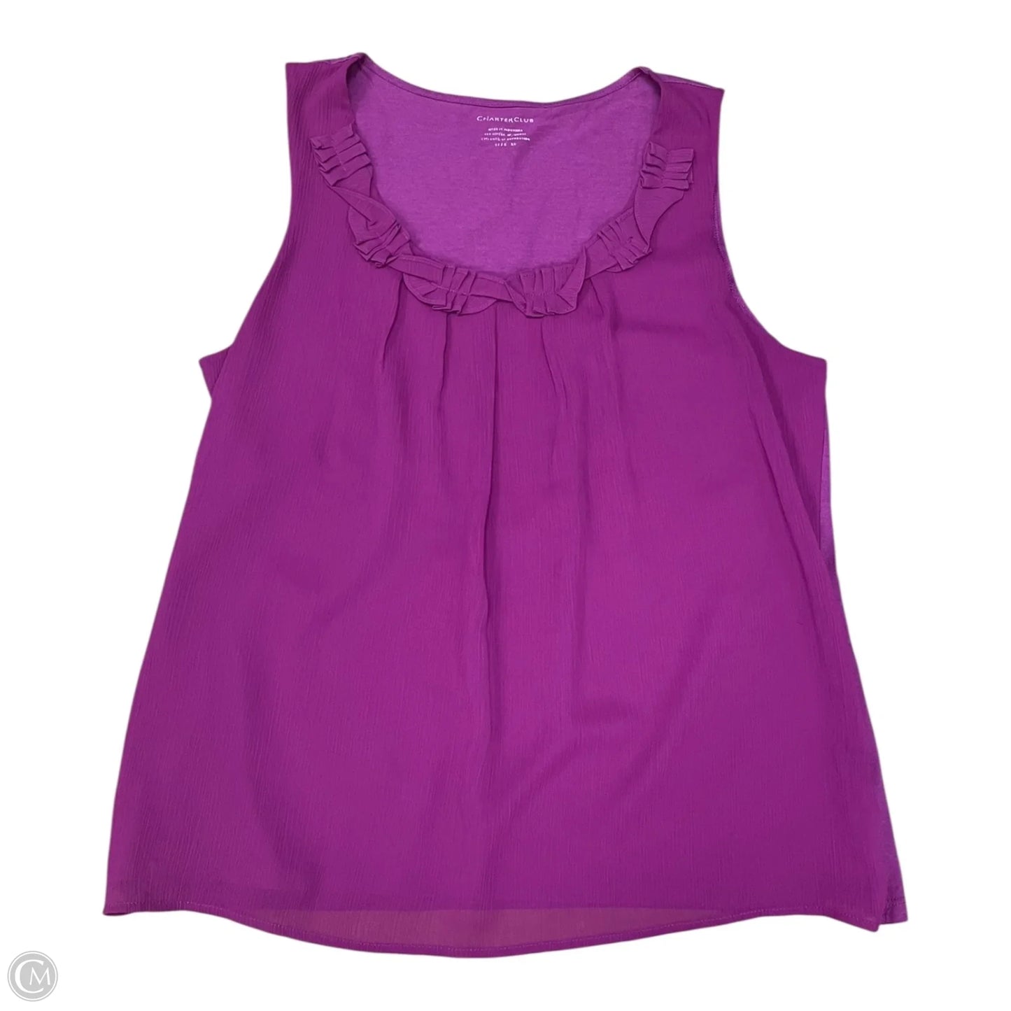 Tank Top By Charter Club In Purple, Size: Xl