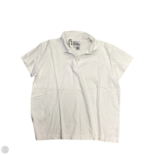 Top Short Sleeve Designer By Lilly Pulitzer In White, Size: Xl