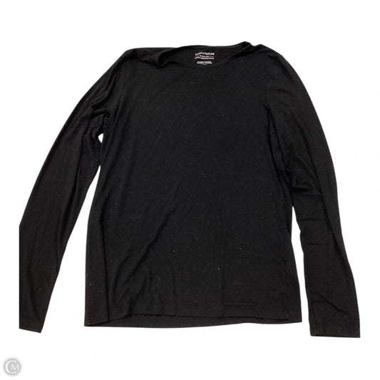 Top Long Sleeve Basic By Lord And Taylor In Black, Size: M