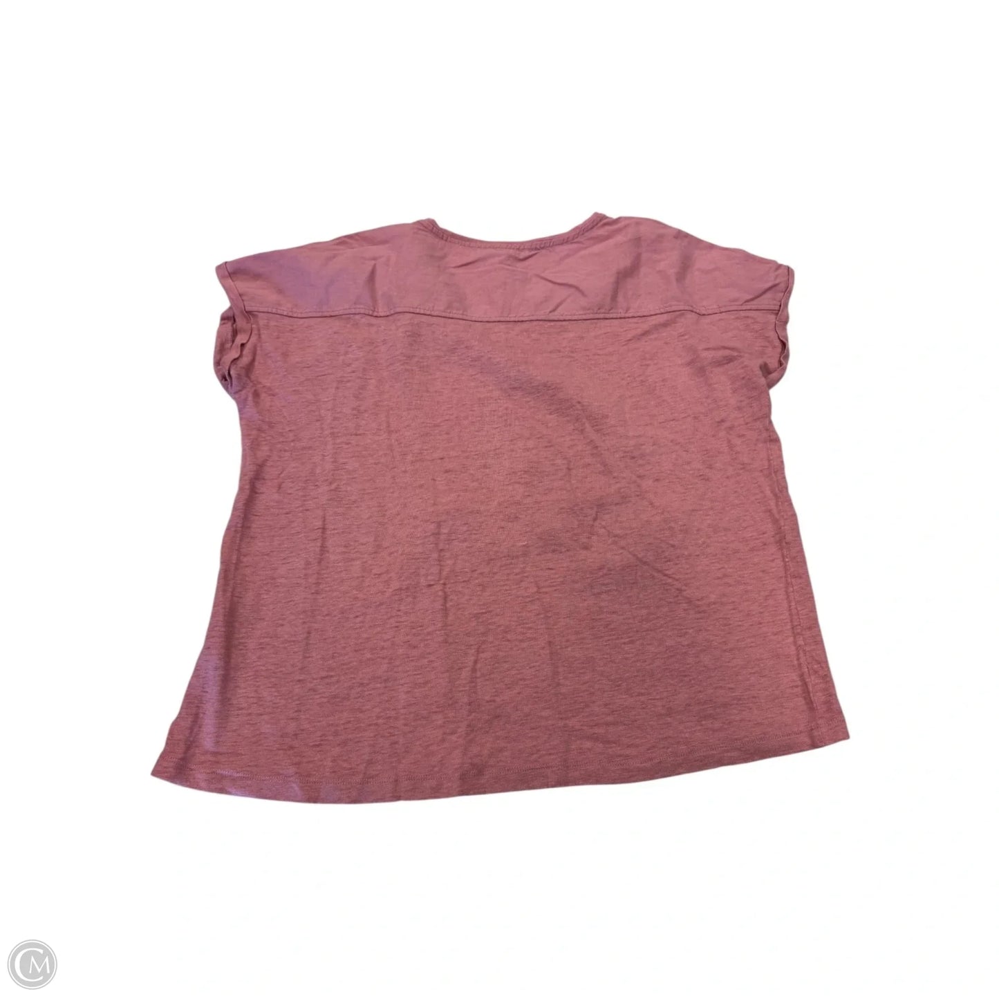 Top Short Sleeve By Chicos In Pink, Size: M