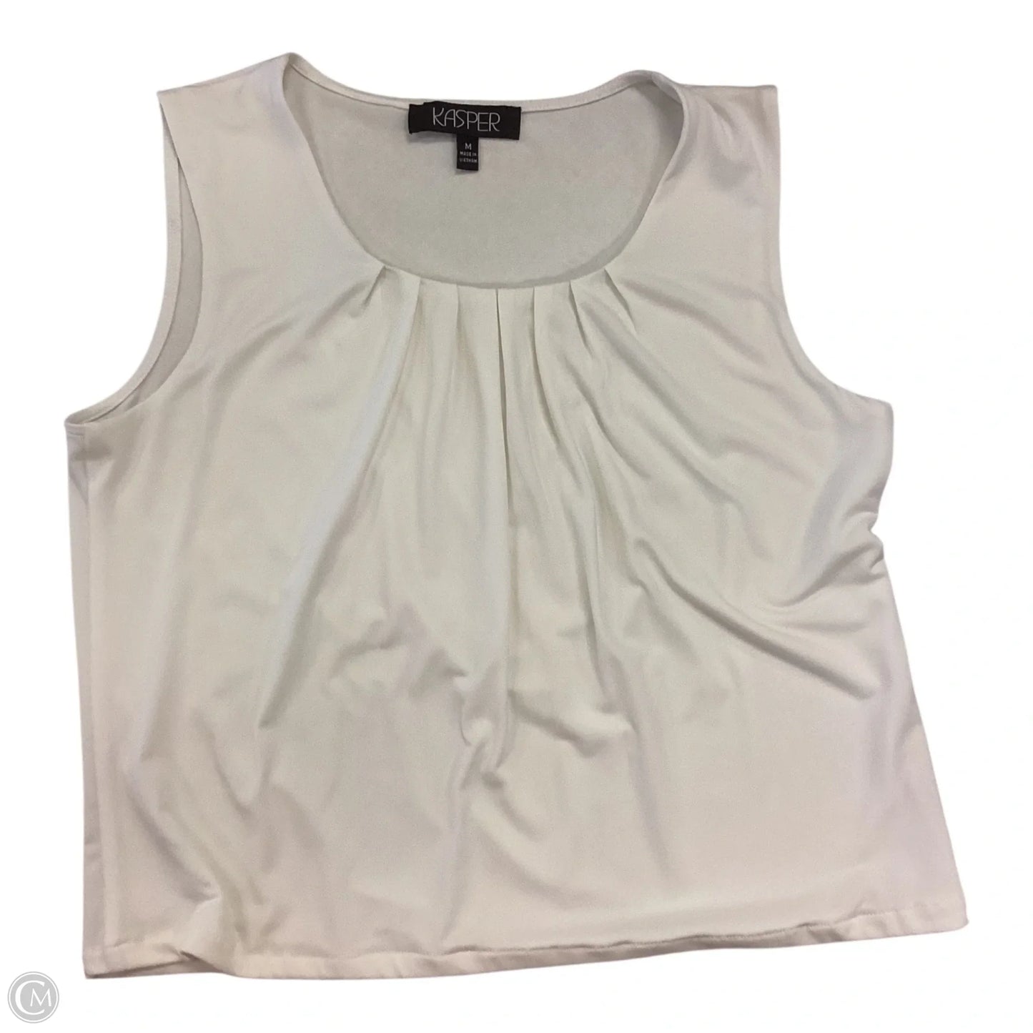 Tank Top By Kasper In Cream, Size: M