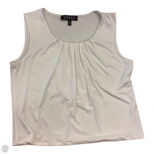 Tank Top By Kasper In Cream, Size: M