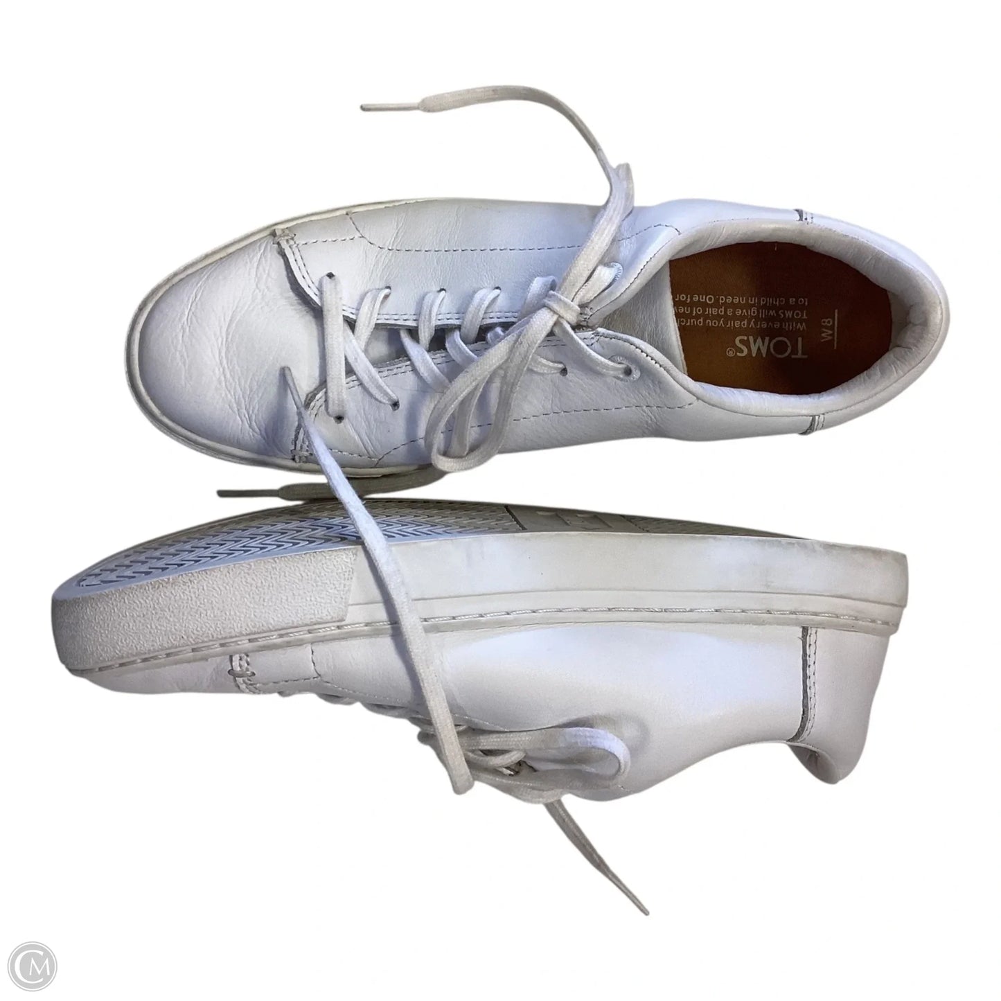 Shoes Athletic By Toms In White, Size: 8