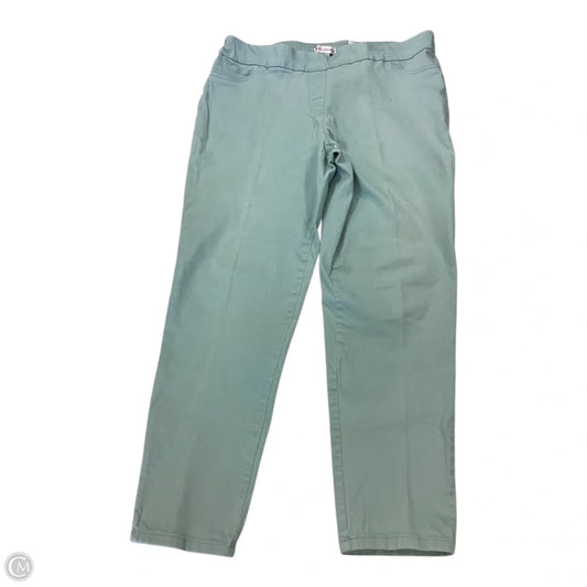 Pants Cropped By Clothes Mentor In Green, Size: 1x