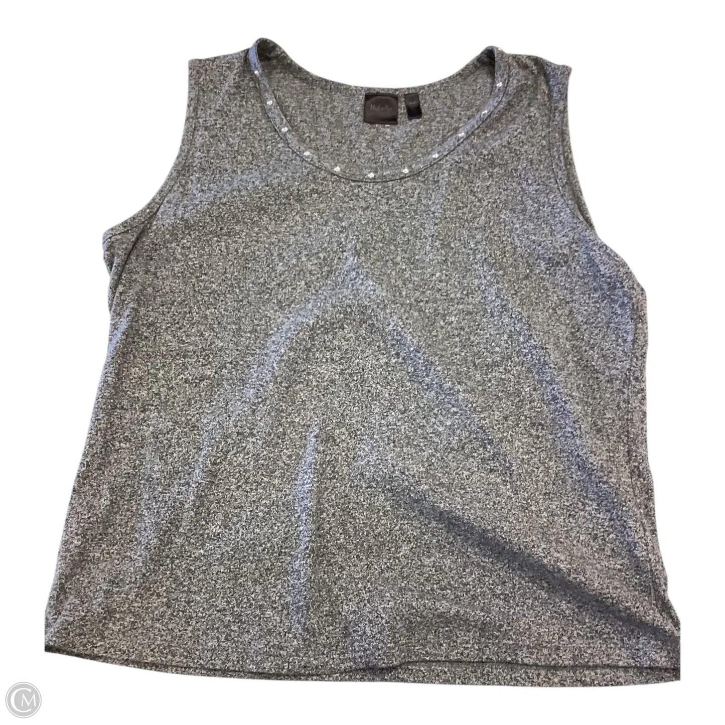 Top Sleeveless By Rafaella In Grey, Size: Xlp