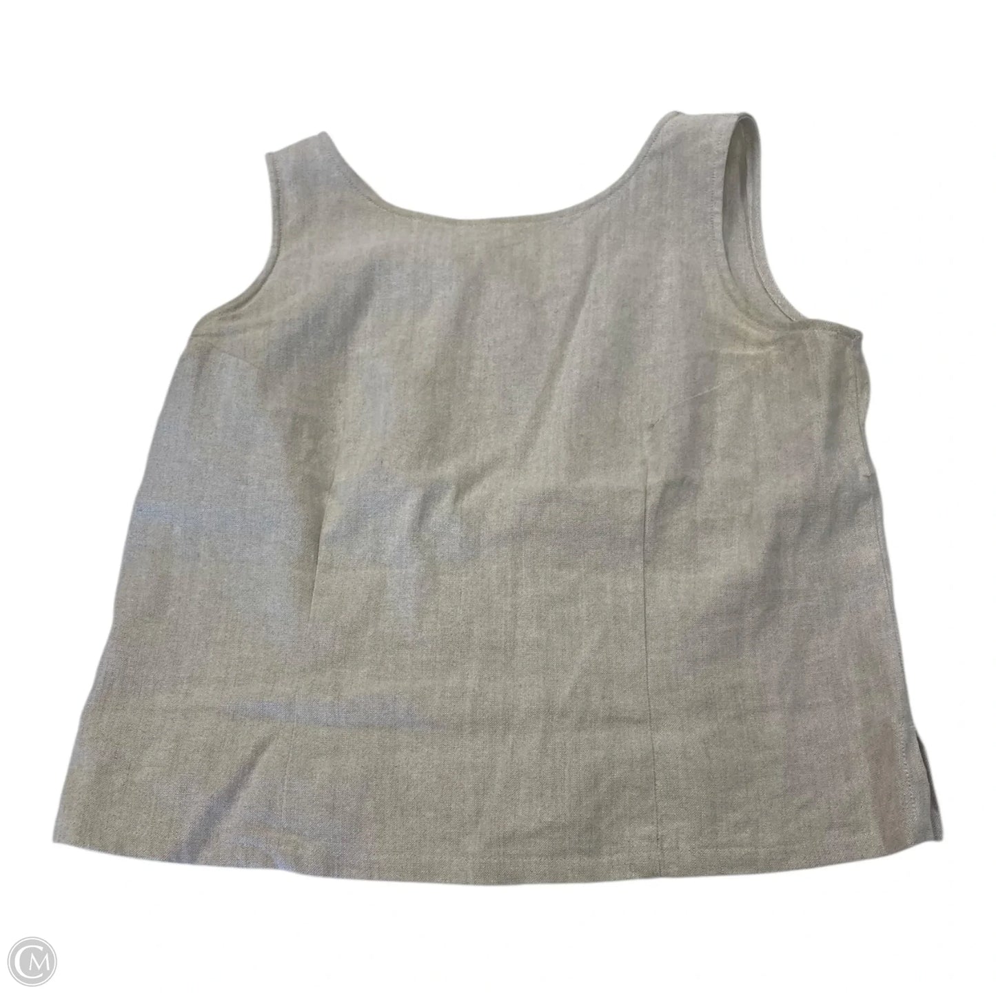 Top Sleeveless By Liz Claiborne In Tan, Size: L