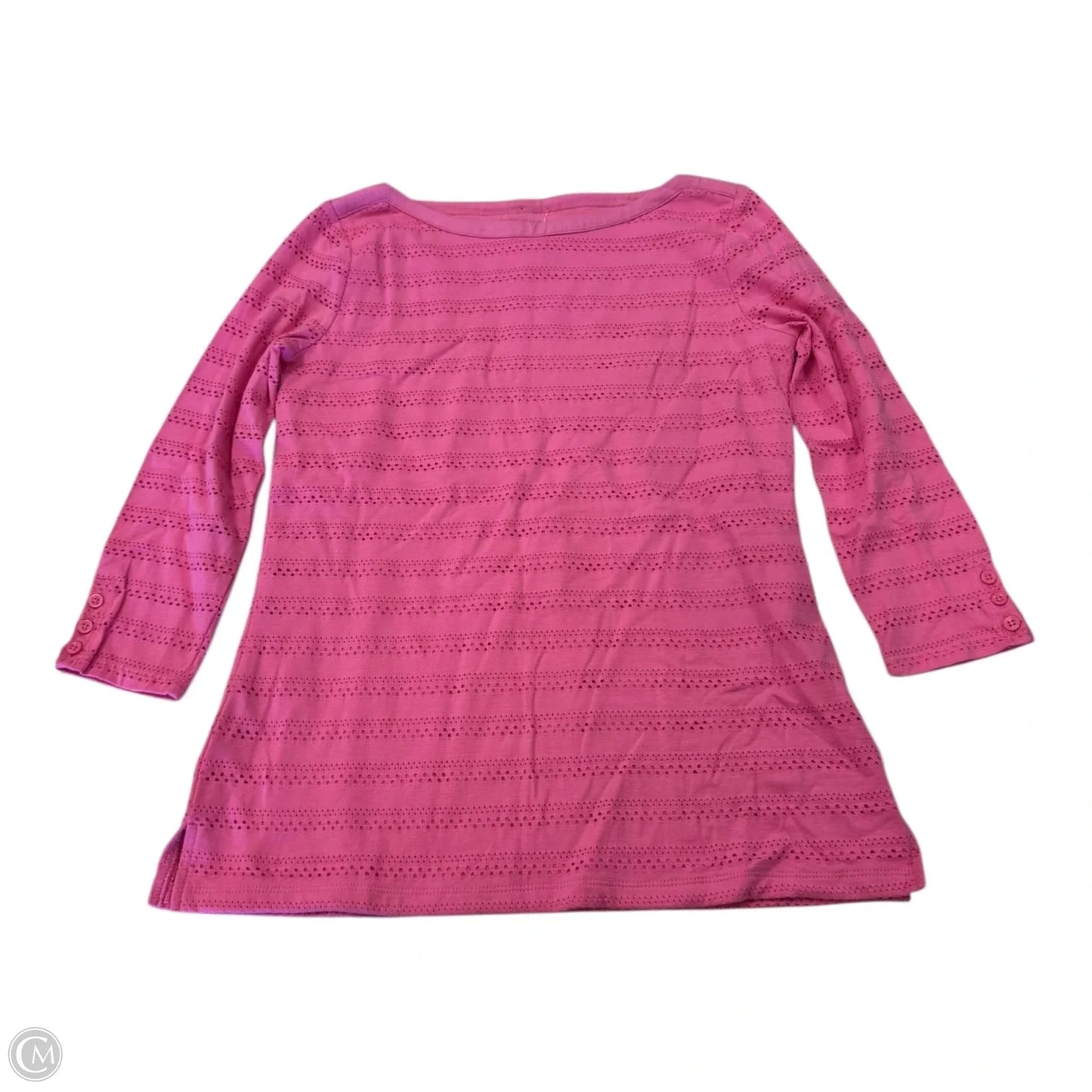 Top 3/4 Sleeve By Talbots In Pink, Size: Sp