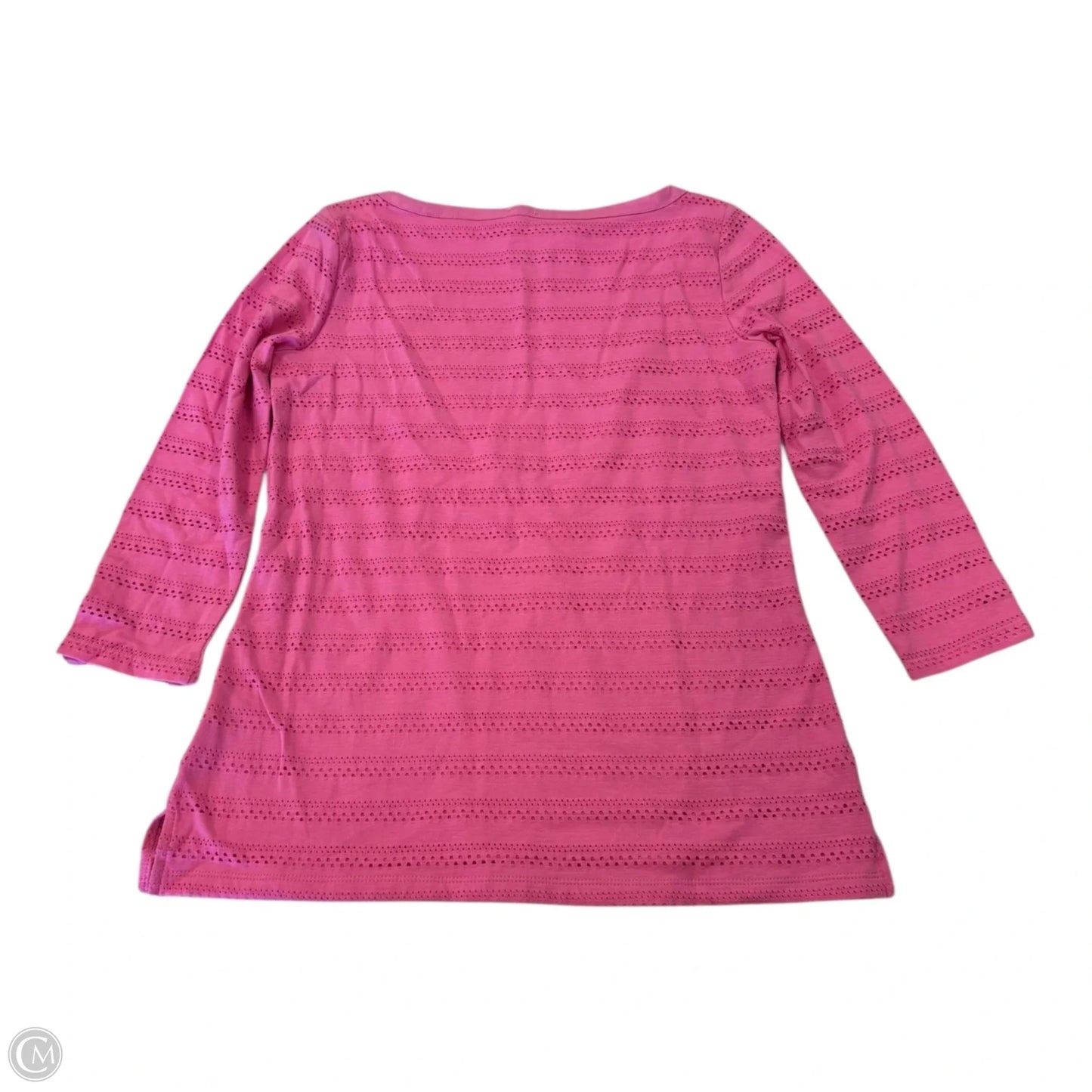 Top 3/4 Sleeve By Talbots In Pink, Size: Sp