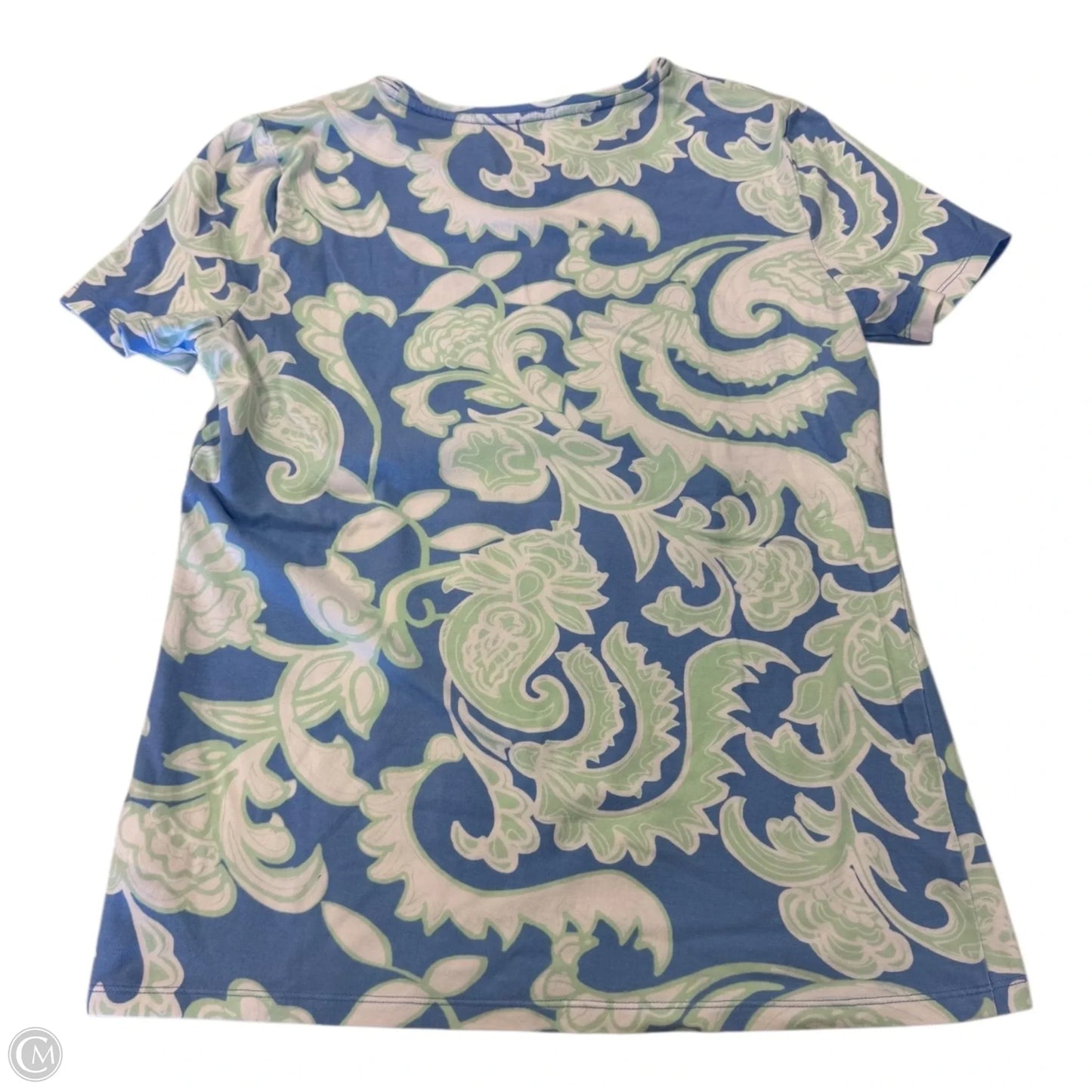 Top Short Sleeve By Talbots In Blue, Size: S
