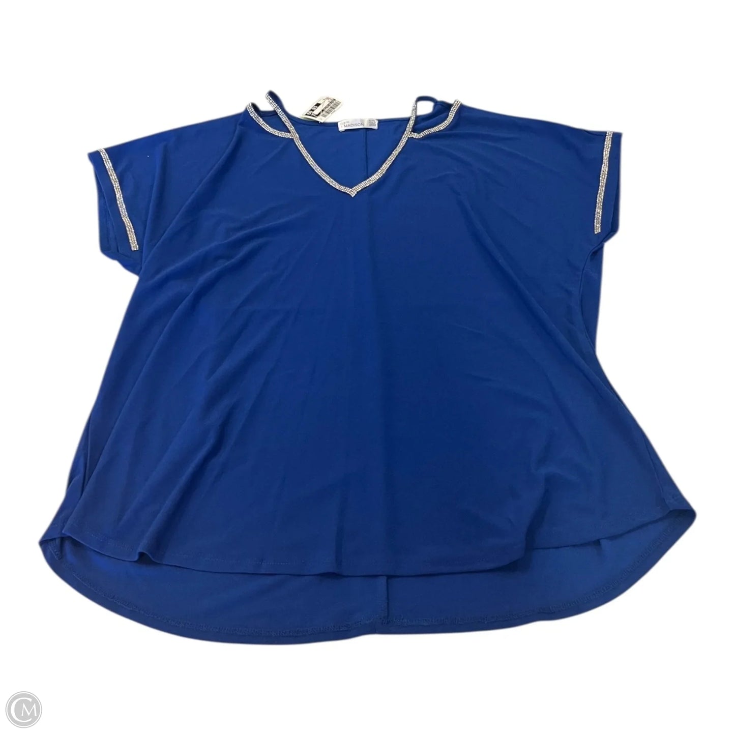 Top Short Sleeve By 89th And Madison In Blue, Size: Xl