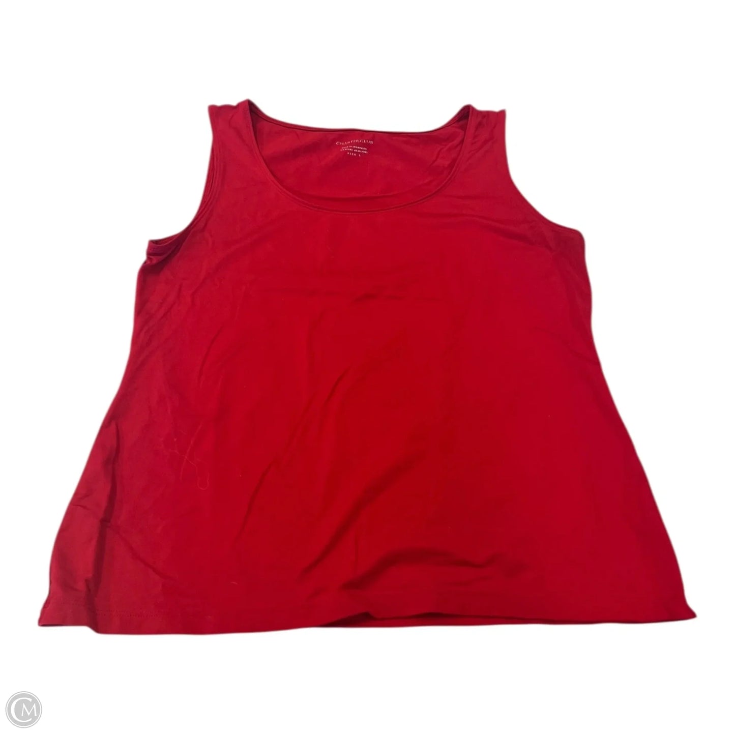 Tank Top By Charter Club In Red, Size: L