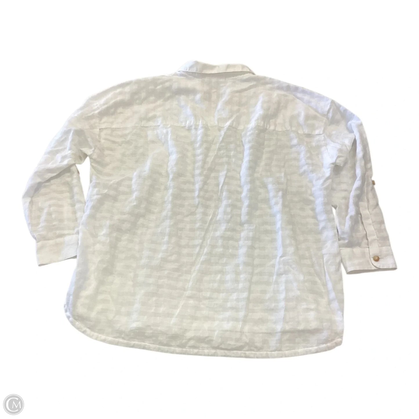Top Long Sleeve By J. Jill In White, Size: L