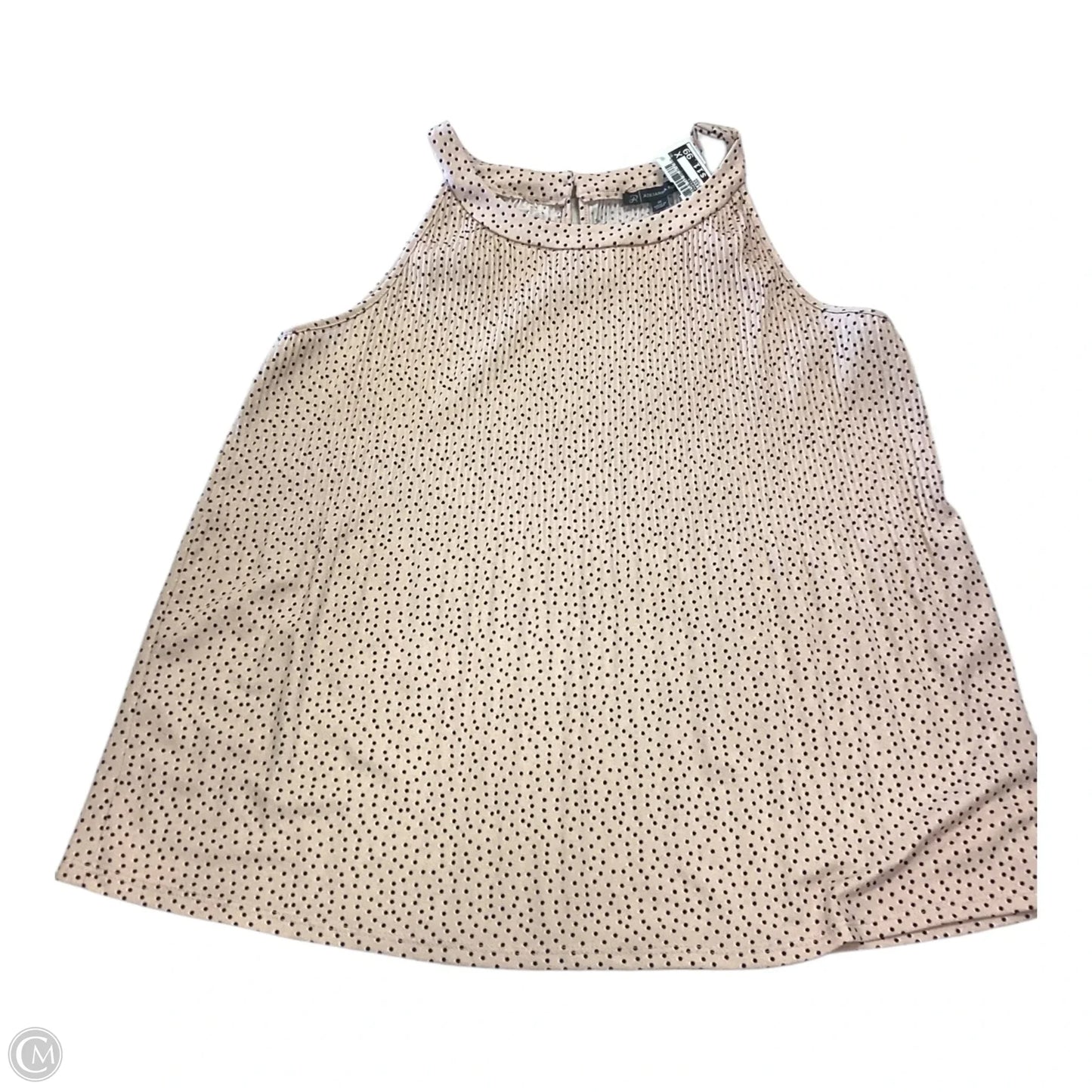 Top Sleeveless By Adrianna Papell In Polkadot Pattern, Size: M