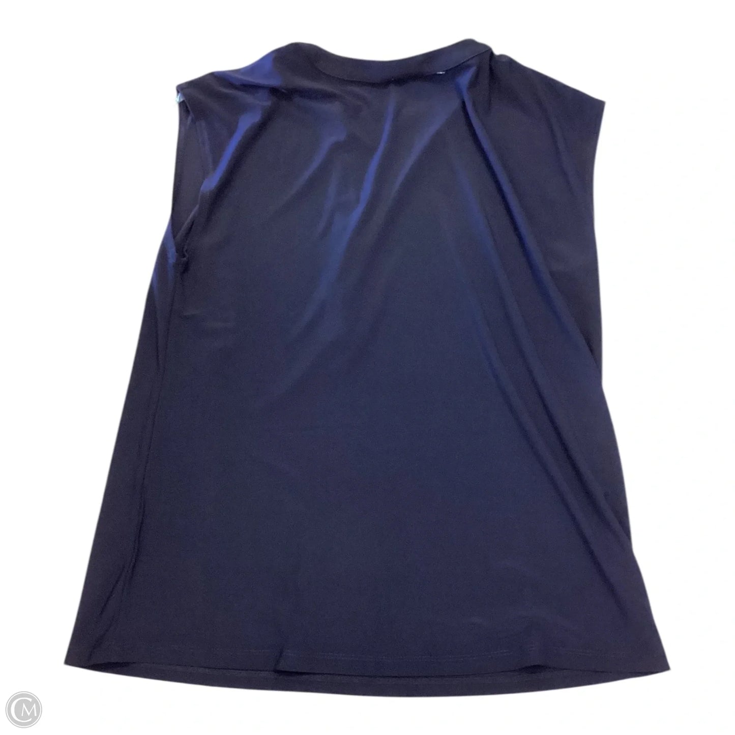 Top Sleeveless By Anne Klein In Navy, Size: M