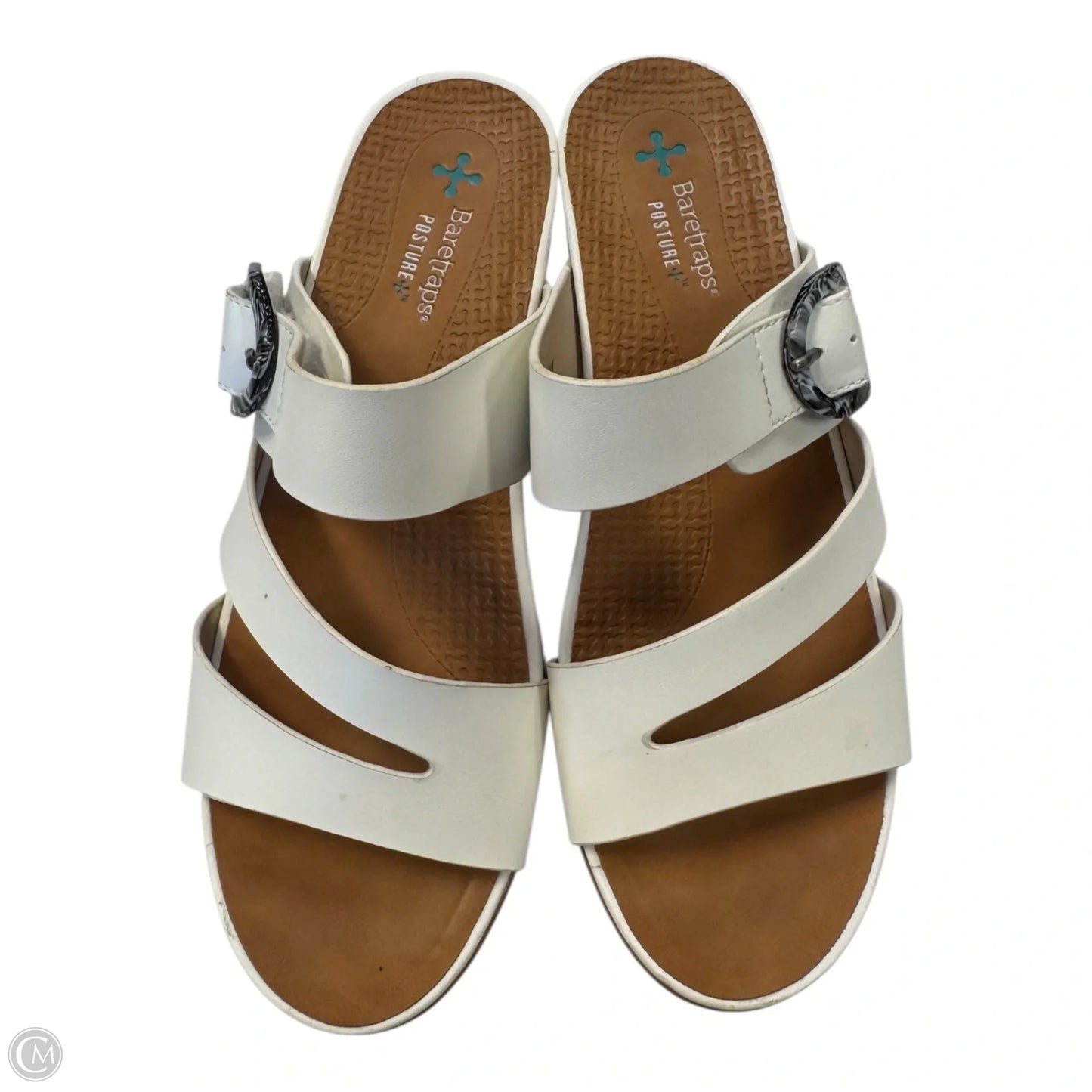 Sandals Flats By Bare Traps In White, Size: 8.5