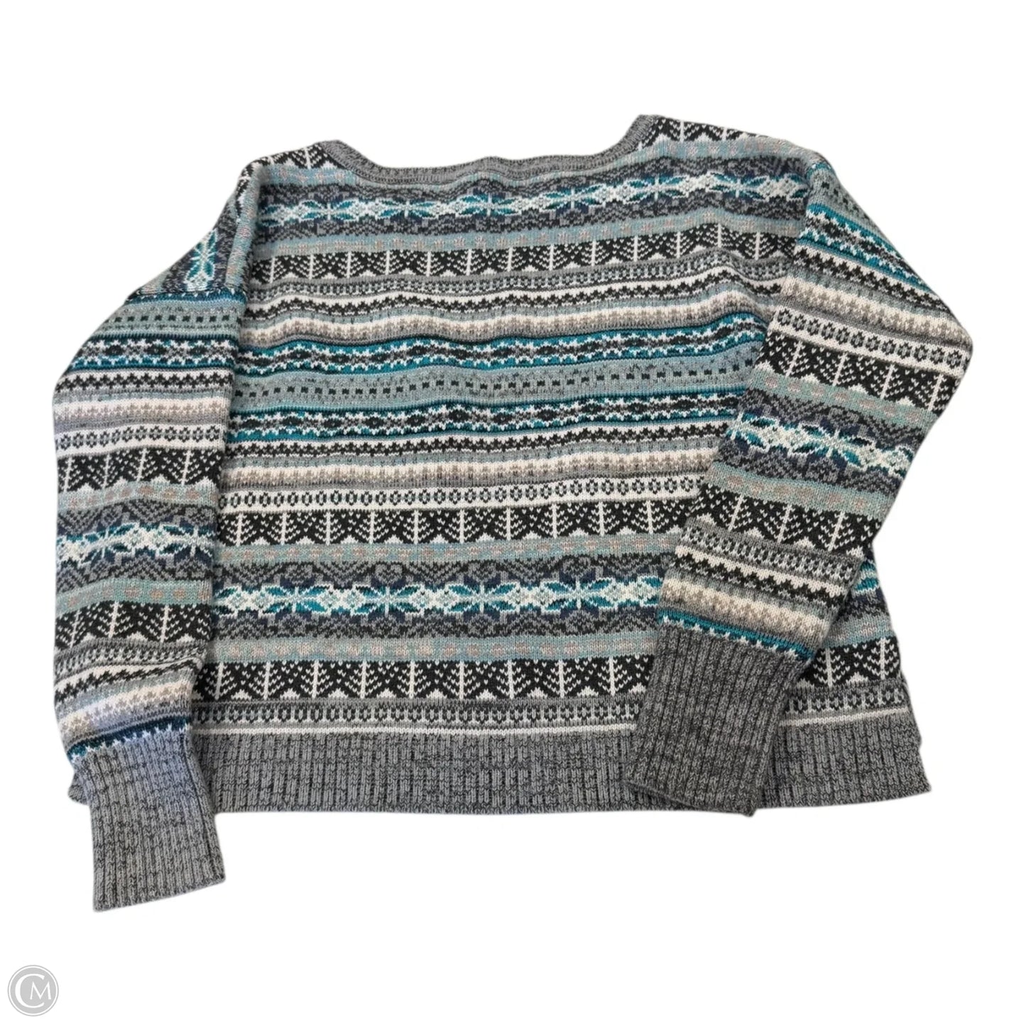 Sweater By Victorias Secret In Blue & Grey, Size: S