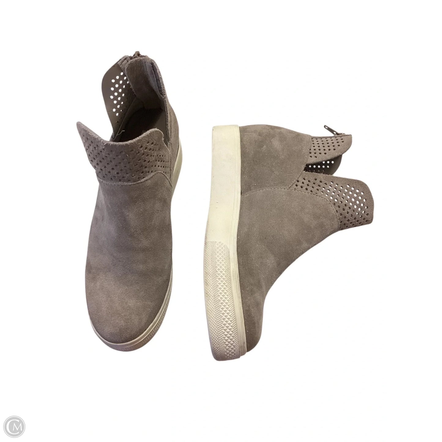 Boots Ankle Flats By Steve Madden In Grey, Size: 5.5