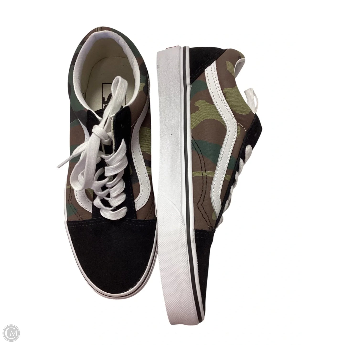 Shoes Athletic By Vans In Green, Size: 5.5