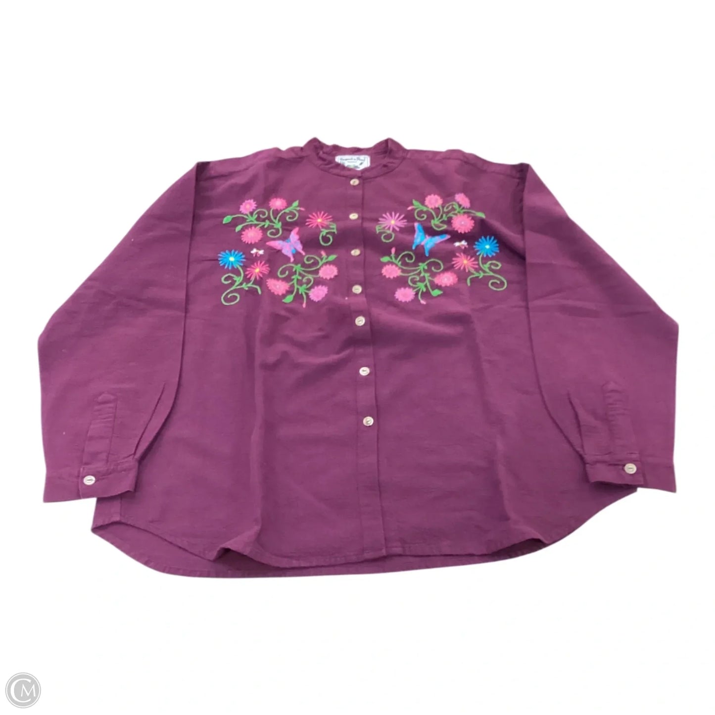 Top Long Sleeve By Clothes Mentor In Purple, Size: M