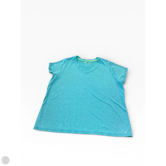 Top Short Sleeve By Xersion In Green, Size: 2x