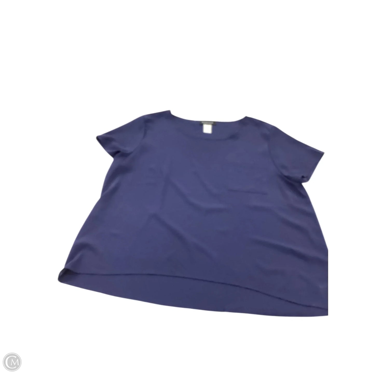 Top Short Sleeve By Clothes Mentor In Navy, Size: 3x