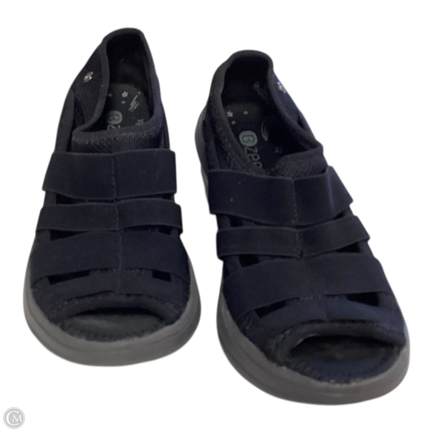 Shoes Heels Wedge By Bzees In Black, Size: 6