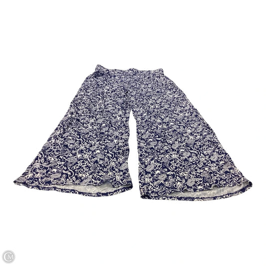 Pants Lounge By Lane Bryant In Blue & White, Size: 14