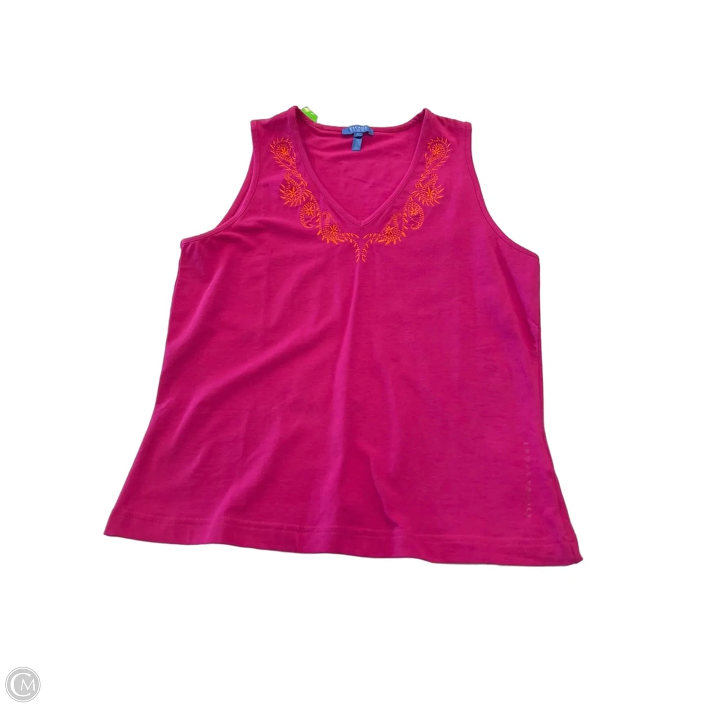 Top Sleeveless Designer By Escada In Pink, Size: L