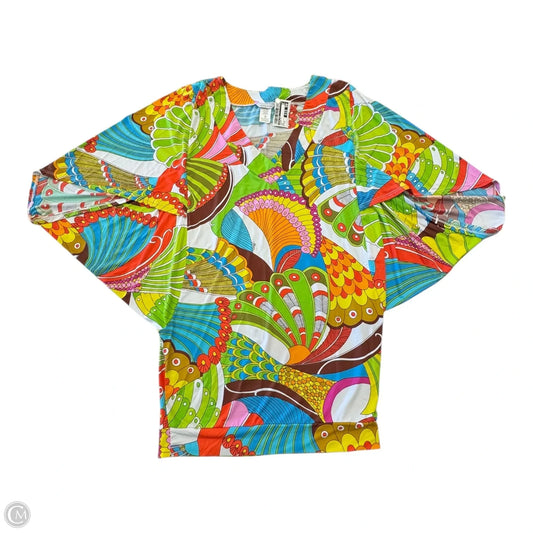 Blouse Short Sleeve By Trina Turk In Multi-colored, Size: Xs