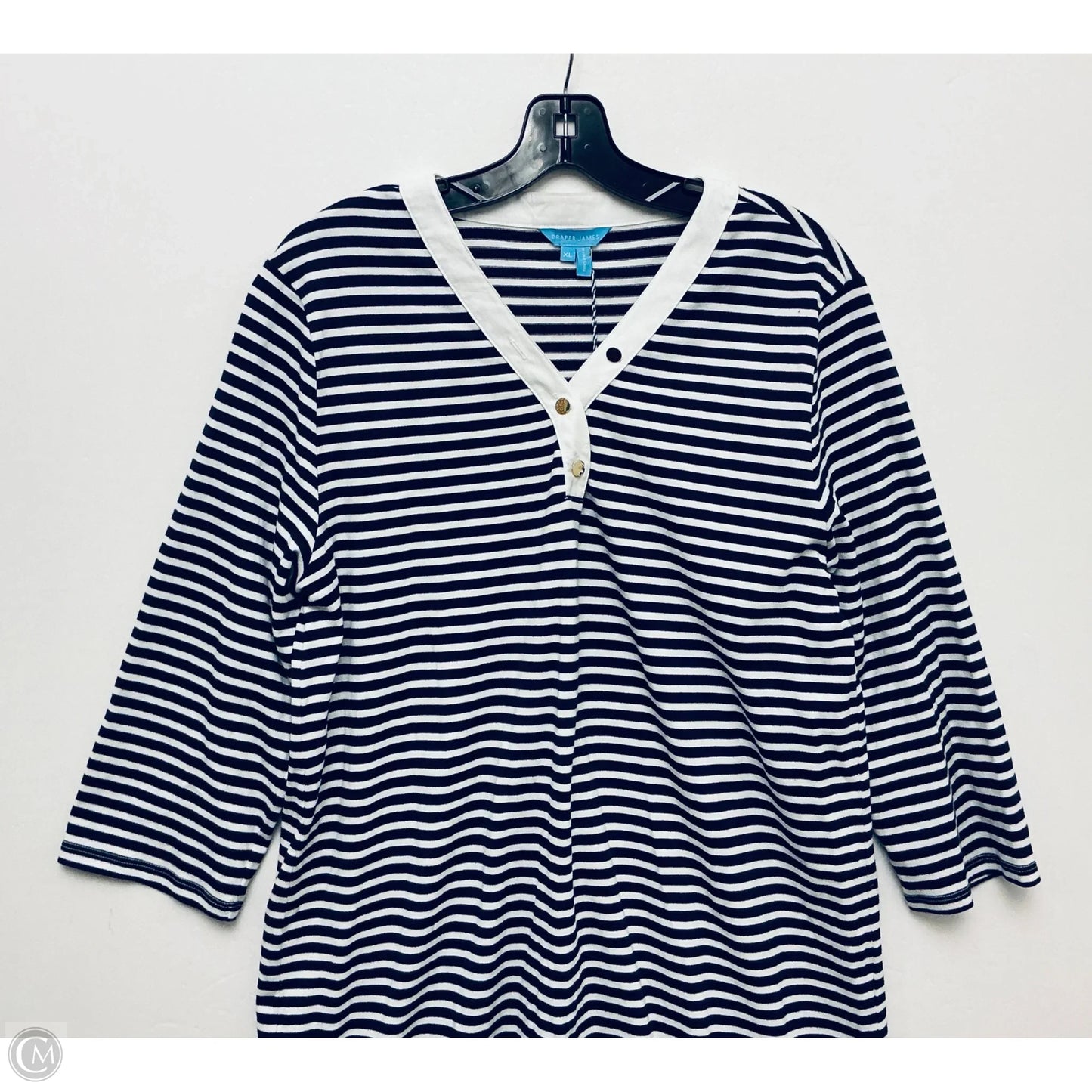 Dress Casual Midi By Draper James In Striped Pattern, Size: Xl