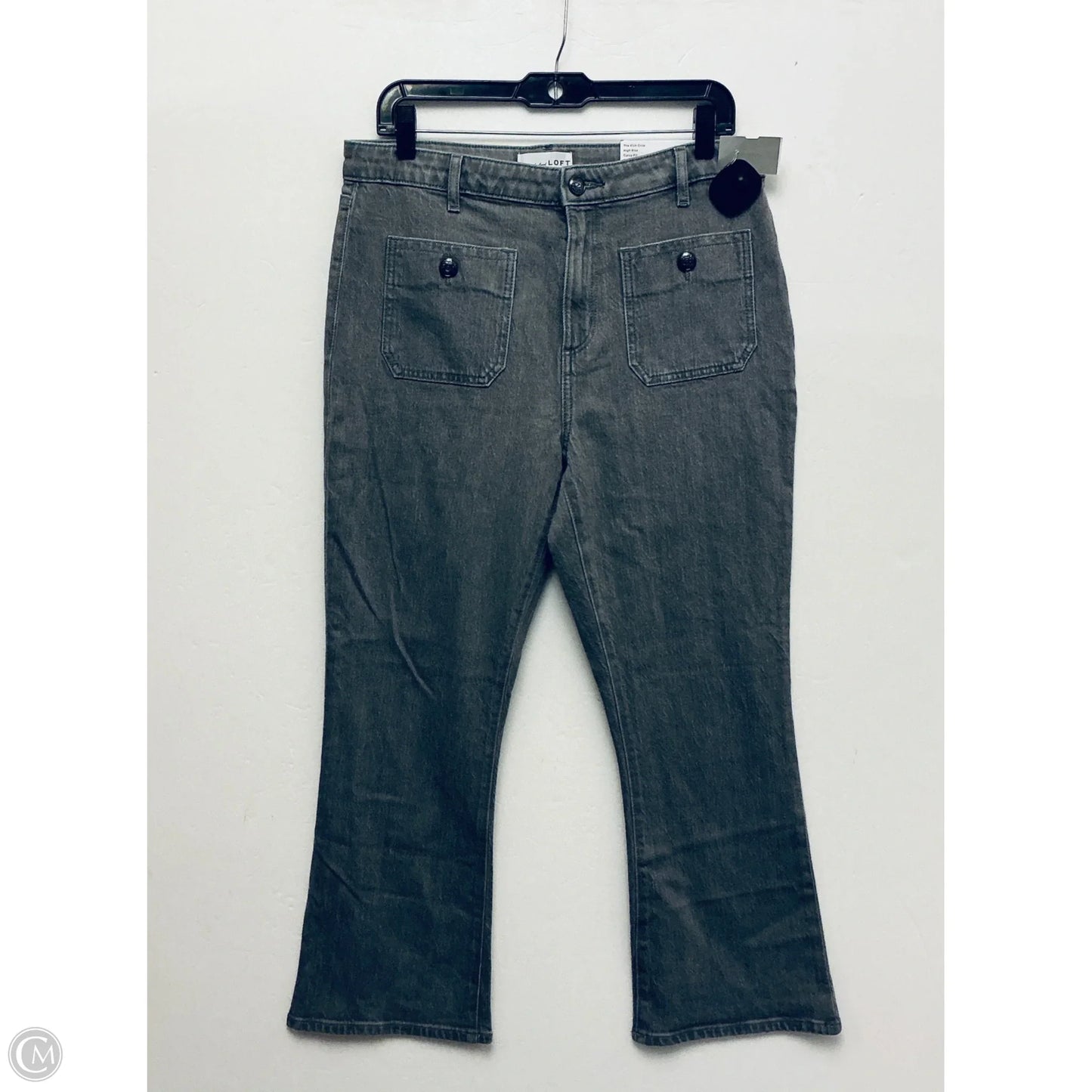 Jeans Straight By Loft In Grey, Size: 8