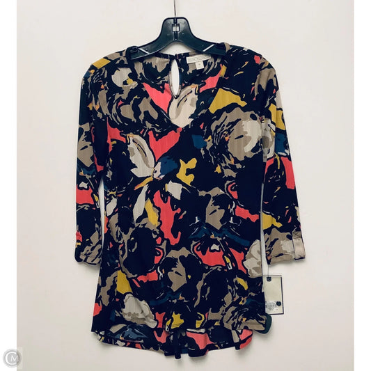 Top Long Sleeve By Dana Buchman In Multi-colored, Size: S