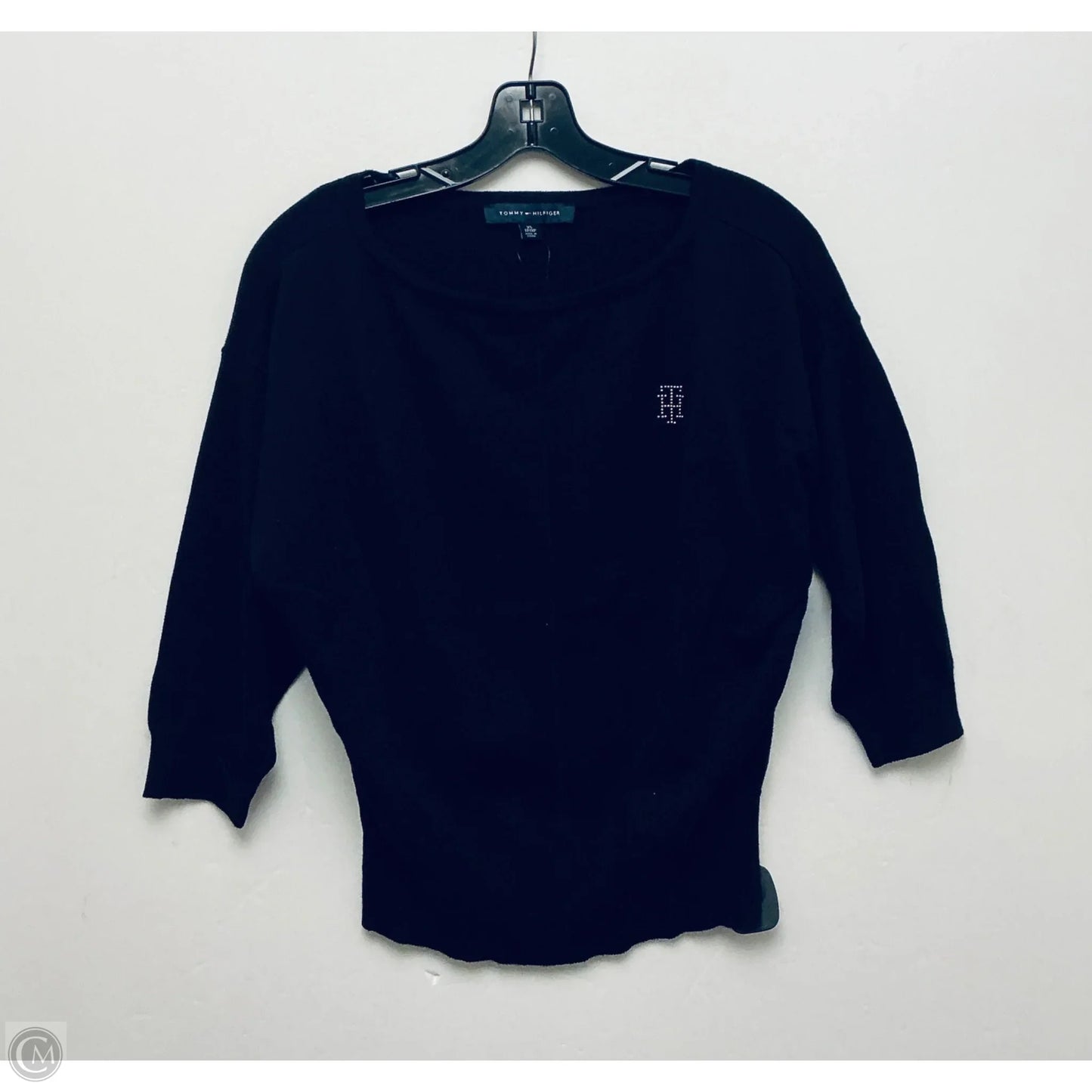 Top Short Sleeve By Tommy Hilfiger In Black, Size: Xs